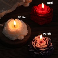 Öko-Kamelie Sojawachs Duftkerze in Blumenform Geschenkbox Aromatherapie Halbhandgefertigt Geburtstag Begleitende Zeremonie 20-40 Stunden Brenndauer