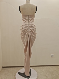 Elegante vestido de baile de mujer vestido de graduación Sexy cuello en V profundo sin mangas espalda descubierta alto Split Color sólido hasta el suelo - Product Image 2