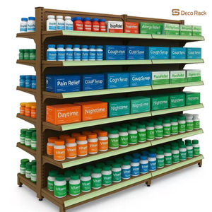 Offre Spéciale Pharmacie Double Face Île Présentoir En Métal Rack pour Pharmacie/Magasin De Détail - Product Image 1