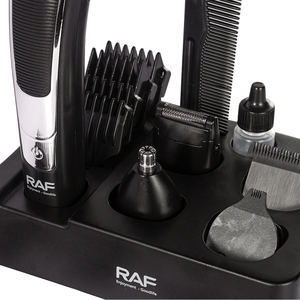 Nuevo Kit de Afeitado Profesional Inalámbrico Multifunción RAF de 5W, 600mA de Alta Potencia, Pantalla LCD, Juego de Recortadores de Pelo - Product Image 6