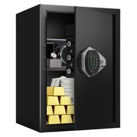 Système de déverrouillage par code et clé Coffre-fort en métal à haute sécurité Coffre-fort électronique numérique à mot de passe Petit coffre-fort
