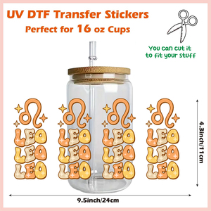 Get Catalog <strong>Zodiac</strong> Sign Theme Wholesale Stock Waterproof 16oz Tumbler Decal Transfer Print Snow Globe Uvdtf Uv Dtf Cup Wrap - Product Image 4