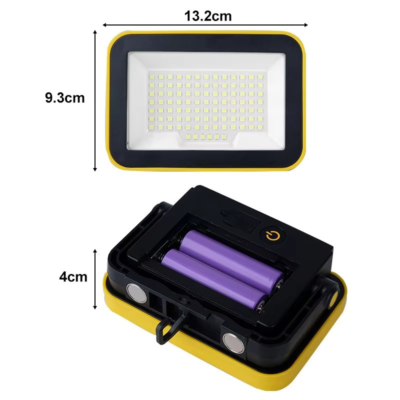 Hot Selling 40W DC Rechargeable LED Folding Portable Work Light with IP65 Rating 6000K Daylight & 30000H Long Life