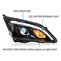 Yeux d'ange LED pour motos, phares pour HONDA 2007 à 11 ans