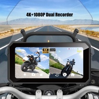 Écran 6,25'' 4K, navigation GPS pour moto, CarPlay sans fil, Android Auto, GPS, moniteur DVR pour moto, TPMS, télécommande, WiFi intégré