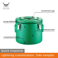 Seau isotherme double paroi en acier inoxydable pour aliments chauds, idéal pour pique-nique et voiture, grande capacité, garde au chaud