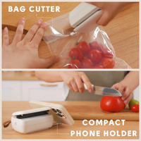 60kPa 16W 800mAh 8cm 1.5L/min coupe-sac tuyau externe cuisine alimentaire machine sous vide portative scelleuse sous vide