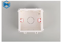Boîtier de jonction électrique en PVC, style 86, en plastique, 3 voies, ignifuge, connectable, pour interrupteur, à poser en dessous
