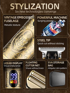 Morui tam aralık kiti yeni saç makasları profesyonel saç düzeltici burun düzeltici tüm Metal gövde ile 4 in 1 erkek tıraş makinesi Set - Product Image 6