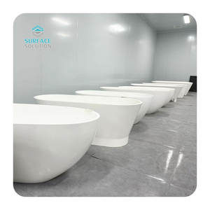 <span class=keywords><strong>Baignoire</strong></span> autoportante ovale en acrylique de bonne qualité, portable, en surface solide, avec texture <span class=keywords><strong>imitation</strong></span> <span class=keywords><strong>pierre</strong></span> pour salle de bain - Product Image 2