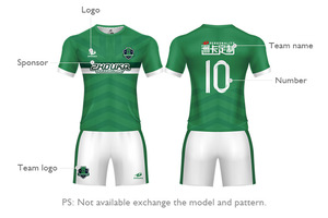 Print your own knitted football uniform custom football uniform for children - Product Image 2