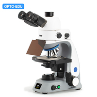 OPTO-EDU A16.0933 Educational Compound Biological Trinocular Fluorescent Microscope LCD Screen Mechanical Stage High Brightness