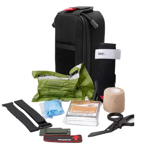 Kit de premiers secours de combat de haute qualité, surplus occlusif otan, pochette de survie à dégagement rapide, fournitures de sac de câbles ifak