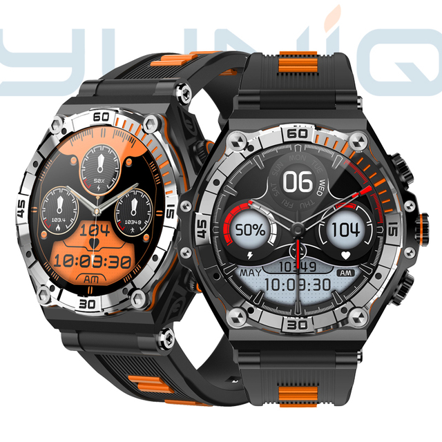 Yuniq Inteligentes Bt 100+ Sports Nfc 3+1 Mechanical Digital Dial 700Mah Ip68 Sport Long Battery Life Ip68 Smart Watch Ct18