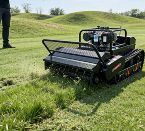 Nuevo Cortacésped con Control Remoto, Ancho de Corte 1000mm, Trituradora de Césped, Maquinaria Forestal, Desbrozadora de Martillos, Diésel/Gasolina - Product Image 1