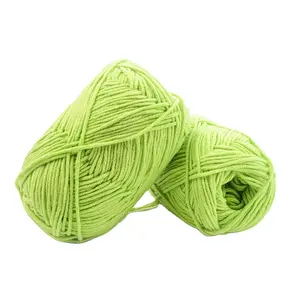 Wholesale 4ply or 5ply Thread Colorful Baby Milk Cotton Yarn Soft Chunky or hand knitting crochet or machines