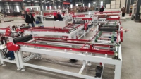 Meilleure machine de fabrication de dalles de plafond en PVC et en plâtre automatique à faible investissement et haute capacité de production en Chine, 380V