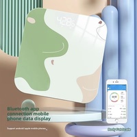 Balance intelligente avancée avec analyseur de graisse corporelle en verre trempé numérique, capacité de 180 kg, précision de 0,1 kg pour la santé personnelle