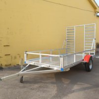 Remorque utilitaire pliable AOMAI Cargo & Small 6x12 en aluminium pour VTT, 4x8
