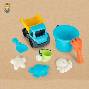 Ensemble de seaux de plage pour enfants, 8 pièces, avec camion à benne basculante, pinces à crabes, moules d'animaux marins - Product Image 6