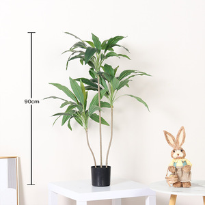 <span class=keywords><strong>Plante</strong></span> artificielle en velours plastique, <span class=keywords><strong>plante</strong></span> en pot <span class=keywords><strong>d</strong></span>écorative pour la <span class=keywords><strong>d</strong></span>écoration de bureau, de jardin et de la maison, plantes artificielles, verdure - Product Image 2