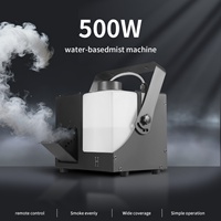 Machine à brouillard d'eau AICPOSE 500W télécommandée pour mariages et fêtes, mini machine à fumée à base d'eau