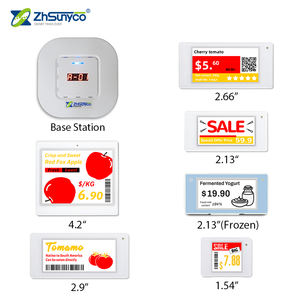 Étiquettes de prix de supermarché imperméables en ABS, kit de démonstration d'étiquettes de rayon électroniques numériques couleur pour <span class=keywords><strong>application</strong></span> en magasin - Product Image 2