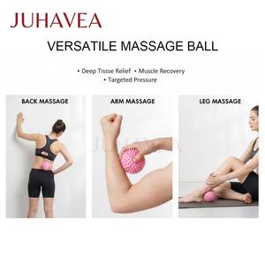 Palla da massaggio professionale con punte per agopressione profonda e rilascio miofasciale, ideale per alleviare i dolori muscolari di piedi, mani e schiena. - Product Image 6
