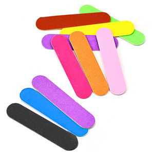 100 adet/torba Mini çift taraflı Ultra ince ahşap tırnak törpüsü ince zımpara 9*2CM üretimi ile özel tek kullanımlık tırnak törpüsü tırnak törpüsü hediye - Product Image 4