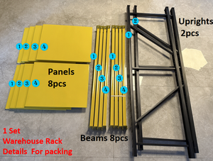 בקלות להרכיב מערכת מתלה פלדה כבדה אחסון מדפים יחידה מחסן עמיד מדפים מתכת סיטונאית - Product Image 6