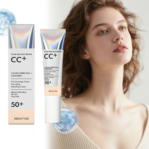 Crème CC longue tenue SPF 50+ à marque privée, imperméable, correcteur professionnel, éclaircissant et unifiant le teint, sans produits chimiques - Product Image 5