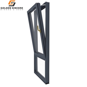 Fenêtre d'inclinaison et de rotation en aluminium à double vitrage avec isolation thermique - Product Image 6