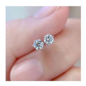 Pendientes de Oro de 18K Xinfly, Diseño Clásico de Seis Garras, 0.31CT H-VVS, Gran Venta de Verano, Diseño Elegante Occidental para Novia, Compromiso, Boda - Product Image 1