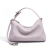 Cuir Pleine Fleur Souple Léger Croissant Sous le Bras Hobo Sac à Main pour Femme pour l'Usage Quotidien