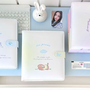<span class=keywords><strong>Album</strong></span> <span class=keywords><strong>photo</strong></span> A5 large avec reliure PU motif <span class=keywords><strong>chien</strong></span> de dessin animé mignon, 6 anneaux, pour cartes d'idols de 3 pouces, fermeture magnétique, carnet de croquis et planificateur - Product Image 2
