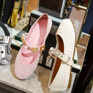 Giày Mary Jane đính đá thời trang mới <span class=keywords><strong>2025</strong></span> dành cho nữ, giày bệt nữ, giày nữ tính, giày mùa hè và mùa xuân - Product Image 1