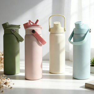 Custom Logo 24oz Double Wall Vacuum Flask Travel Gym Insulated Water <b>Bottle</b> 24oz Stainless Steel <b>Sport</b> <b>Bottles</b> - Product Image 1