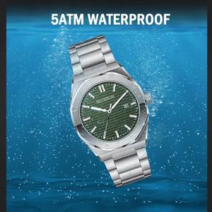 Nuevo Reloj Mecánico Automático para Hombre BESSERON de 42 mm, Acero Inoxidable 316L, Esfera Hardlex, Botón de Presión, Cierre Oculto, Resistente al Agua 5 ATM - Product Image 6