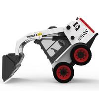 Doublee E594-003 1/14 Giocattolo Elettrico RC Skid Steer Loader 2.4GHz, Bulldozer per Industria Pesante, Modellino Camion da Costruzione