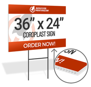 Carteles impresos de doble cara <span class=keywords><strong>Coroplast</strong></span> de plástico corrugado de alta calidad y bajo precio de 18x24 - Product Image 2