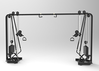 Machine de musculation professionnelle à câbles croisés réglables – Solution d'entraînement multi-musculaire pour la musculation