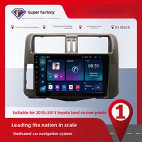 Lecteur multimédia DVD GPS 2Din 9 pouces pour voiture, autoradio Android, audio pour Toyota Prado 2010-2013, Wifi 4G, Carplay, stéréo