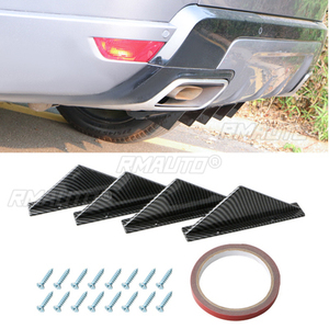 Difusor Universal de 4 Piezas para Parachoques Trasero de Coche, Alerón con Aletas de Tiburón para VW GOLF MK5 MK6 MK7 MK7.5 MK8 para AUDI A3 A4 A6 A7 A8 TT - Product Image 1