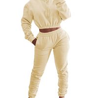 2024 automne femmes survêtement mince moulante pantalon ensembles mode pantalon évasé ensemble à manches longues haut court veste pantalon costume pour les femmes