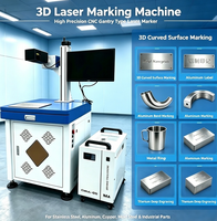 Machine de marquage laser à fibre 3D haute précision pour surfaces courbes avec tête de numérisation 3D Felltek à refroidissement par air et système de portique CNC