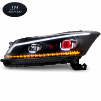 Feux avant à LED Angel Eye pour Honda Accord 2008-2012, feux de jour DRL, ensemble de phares à LED