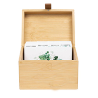 Porte-ustensiles en bois de bambou pour comptoir de cuisine conteneur alimentaire boîte de rangement en bois pliable organisateur en bois Style américain