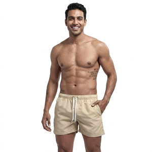 High Quality Board Shorts Custom Embroidered logo <b>Men's</b> Beach Outwear Loose Waterproof Surf Swimming <b>Trunks</b> with Lined - Product Image 1