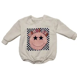 Boutique 2024 Macacão de bebê recém-nascido com letras MAMA estampado roupa infantil bolha macacão