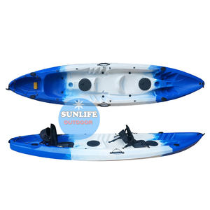 Canoë de pêche à double assise, <span class=keywords><strong>kayak</strong></span> de pêche durable de plus de 12 pieds de long, capacité de poids de 550lb, vente en gros - Product Image 2